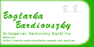 boglarka bardiovszky business card